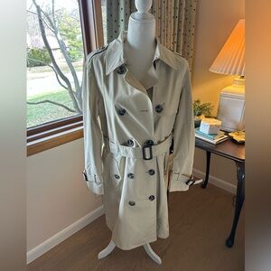 Classic Beige Double-Breasted Trench Coat by ESPRIT new with tags M